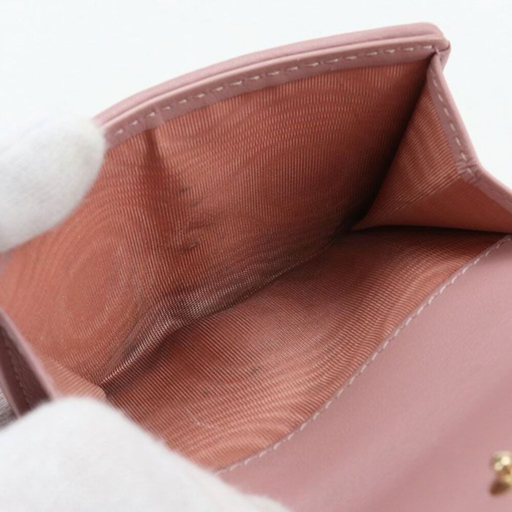 Dior Lotus Wallet Lady Dior Trifold Lambskin Handbag - Picture 6 of 8